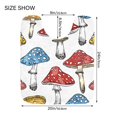 thumbnail image 3 of Toilet Rug U-Shaped Bathroom Rugs Non-Slip Soft Plush Machine Washable Contour Bath Mat Hand Drawn Mushrooms 24x20, 3 of 9