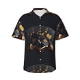 thumbnail image 1 of Balery Casino Cards Poker Camisas hawaianas de manga corta para hombre, camisas playeras de corte holgado, camisas de vacaciones con botones,Medium, 1 of 7