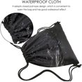 thumbnail image 2 of Cherryhome Backpack Bag, Waterproof Draw String Back Sack with Zip Pocket, Gym Drawstring Bags Swim Bag for Men Women, 2 of 5