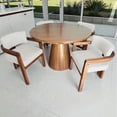 thumbnail image 2 of Comedor moderno circular para 4 personas color gris claro, 2 of 8