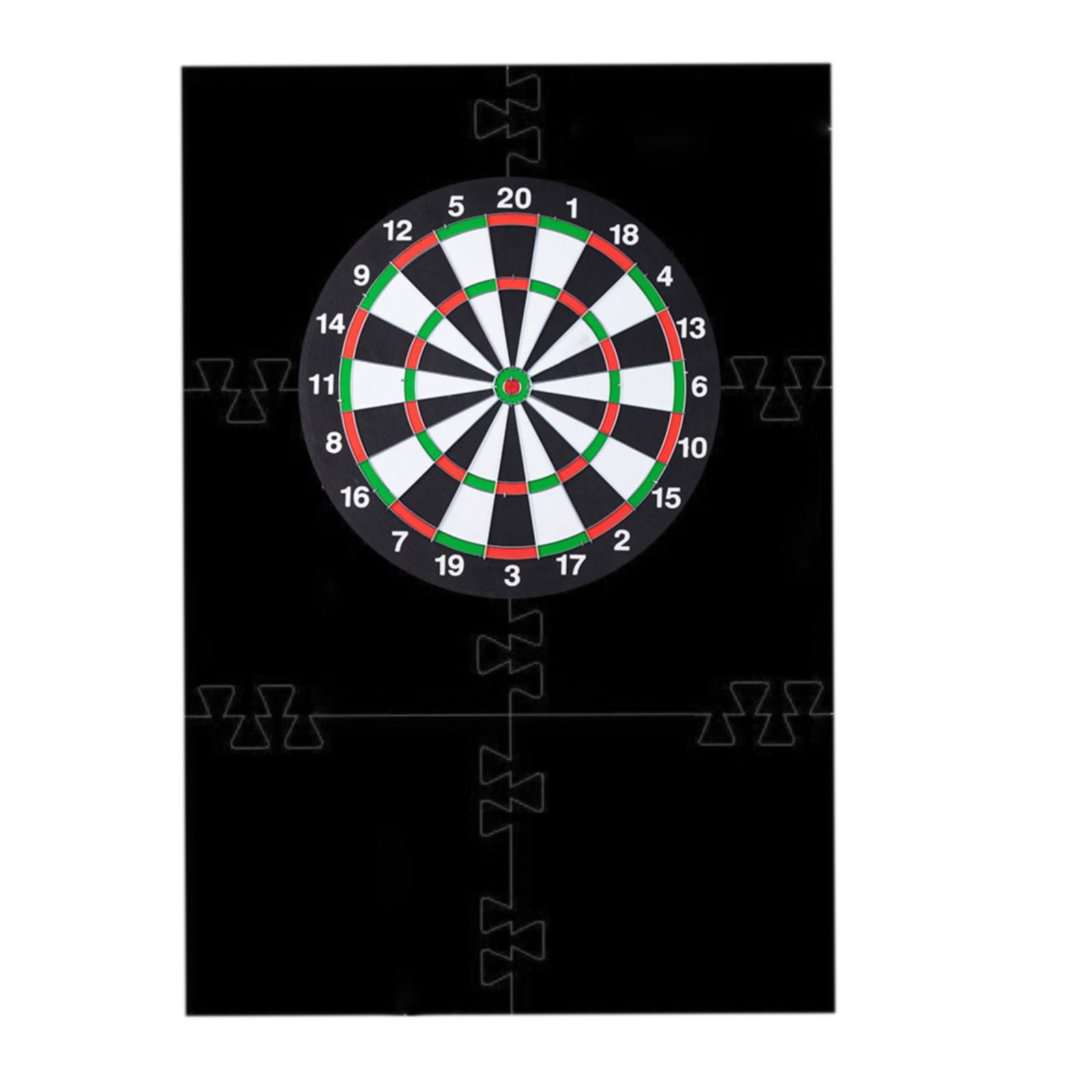 XUYAN 4pc Dartboard Surround Wall Protector Black Red Blue Three Sizes Dartboard Surround Wall Protector Black Dartboard Backboard Protector for Dart Board Area Backer Dart Board Backing