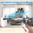 thumbnail image 4 of 14000 BTU Portable Air Conditioners with Remote Control, 3-in-1 Free Standing Cooling AC Unit with Fan & Dehumidifier, Cools Room up to 750 sq.ft, Smart/Sleep Mode,3 Speed, 24H Timer, 4 of 6