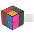 thumbnail image 1 of Cubo de Color óptico de 6 lados, Prisma de cubo óptico para adornos de mesa, juguetes educativos, juguetes de física, 40mm, 1 of 8