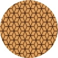 thumbnail image 1 of Ahgly Company Machine Washable Indoor Round Transitional Beer Orange Area Rugs, 6' Round, 1 of 7