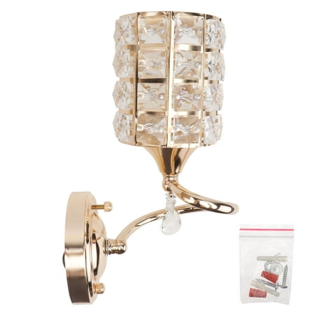 

1pc Decorative Wall Lamp Crystal Wall Light Corridor Lamp Adornment (Golden)