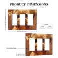 thumbnail image 3 of Cute Dog (2) Switch Cover Decorative Wall Plate 3-Gang Screwless Standard Size, 3 of 5