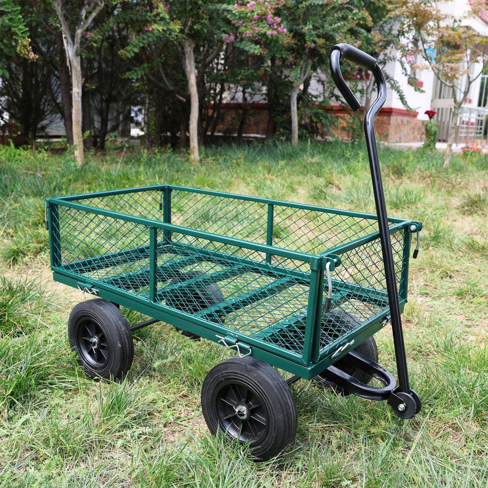 Solid Wheels Tools Cart Wagon Garden Cart Trucks