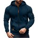 thumbnail image 2 of Ceisia Men's Oversize Hooded Full-Zip Color-Accent Fleece Hooded Jacket Gift, 2 of 9