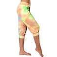 thumbnail image 7 of KyCheLot Womens Trendy Capri Pants Print Mid Waist with Pockets Casual Straight Leg Summer Capris, 7 of 7