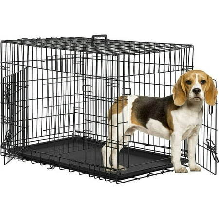 Bestpet Animal Pet Cage with Plastic Tray and Handle, 36 inches, Large