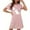 Pink, variant on Sakmal Comfy Moomoos for Women Sleep Pink Short Sleep Dress Cat Print Short Sleeve Nightgowns for Women
