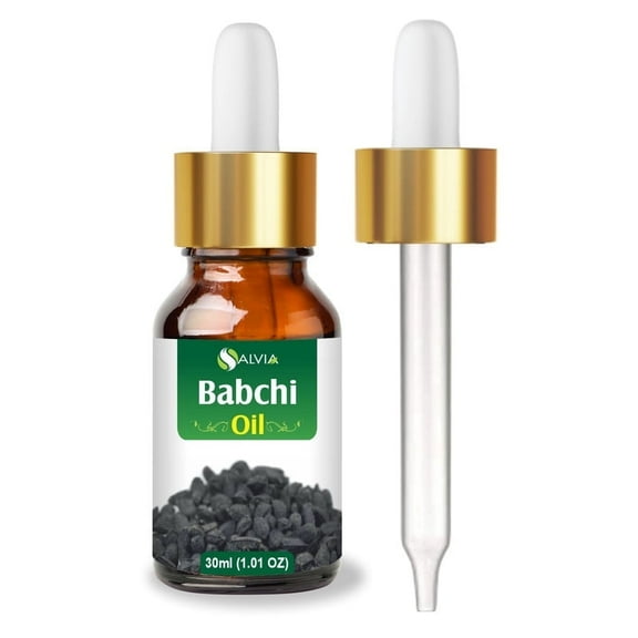 Babchi Oil (Psoralea Corylifolia) 100% Pure & Natural Undiluted Uncut Cold Pressed Carrier Oil | Use for Aromatherapy | Therapeutic Grade (30 ML with Dropper)