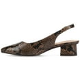 thumbnail image 2 of Journee Womens Sylvia Medium and Wide Width Sling Back Covered Block Heel Pumps, 2 of 9