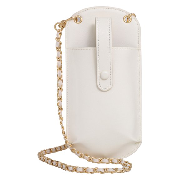 Small Crossbody Cell Phone Purses for Women Cell Phone Wallet Bags with Coin Pocket,White