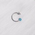 horseshoe ring lip ring lip nail titanium steel puncture Shambhala