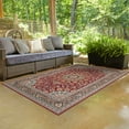 thumbnail image 3 of Unique Loom Outdoor Traditional Collection Area Rug - Wisdom (7' 10" x 10' Rectangle Red/Brown), 3 of 9