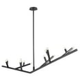 thumbnail image 3 of Avenue Lighting The Oaks Collection Modern Linear Chandelier Matte Black 12 12 Light Matte Painted, 3 of 5