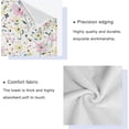 thumbnail image 4 of SKYSONIC 3 Pack Towel Sketchy Wild Floral Cotton Bath Towel Set (1 Bath Towel, 1 Hand Towel, 1 Washcloth) for Bathroom, Super Soft and Quick Dry Towels, 4 of 7
