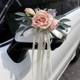 thumbnail image 3 of Guardurnaity Joyas para coche, cinta de boda, rosa, lazo decorativo, romántico, ambiente de fiesta de boda de ensueño, amor puro Ropa, zapatos y accesorios Miscelánea tipo+1, 3 of 6