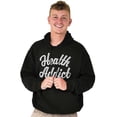 thumbnail image 5 of Health Addict Vegetarian Vegan Diet Hoodie Sweatshirt Women Men Brisco Brands S, 5 of 5