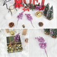 thumbnail image 6 of Christmas Faux&nbsp;Flowers Christmas Glitter Berries Stems 7.8Inch Artificial Christmas Picks For Christmas Tree Ornaments DIY Xmas Wreath Crafts Holiday And Home Decor Indoor, 6 of 7