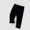 thumbnail image 1 of Leggings lisos simples para bebés, pantalones ajustados a rayas que combinan con todo, pantalones elásticos de algodón para niños y niñas recién nacidos, 1 of 4