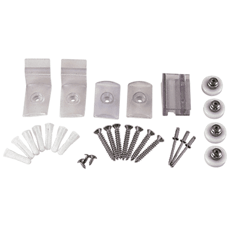 Crl Hp14bn Brushed Nickel Frameless Sliding Shower Door Hardware