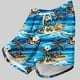 thumbnail image 2 of Ceisia Men's 2-in-1 Quick Dry Swim Trunks Tropical Island Print Elastic Waist Beach Shorts with Compression Liner Gift, 2 of 5