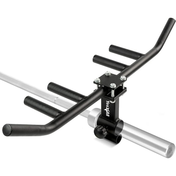 Yes4All Multigrip Rowing Handle/T Bar Row/T Row Attachment for Muscle Group Training - Premium Steel, 550 lbs Weight Capacity, 1 in & 2 in Bar Compatibility, Any Height Fit, Superior Grip