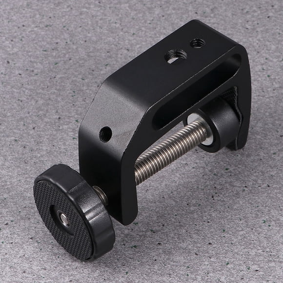 TABLETREANDS Clip De Montaje De Escritorio Negro Con Bracket Ajustable Para Cámara Y Accesorios En Casa