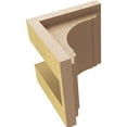 thumbnail image 6 of 5"W x 5"D x 5"H Wide Warren Rough Cedar Woodgrain TimberThane Corbel, Primed Tan, 6 of 6
