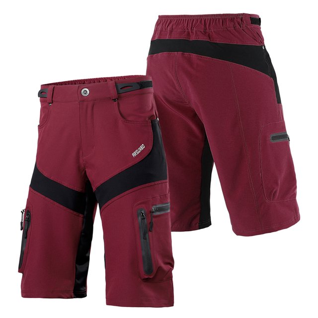 Labymos Men Cycling Shorts Quick Drying Breathable Outdoor Sports Running Bike Riding Casual Shorts with 6 Pockets