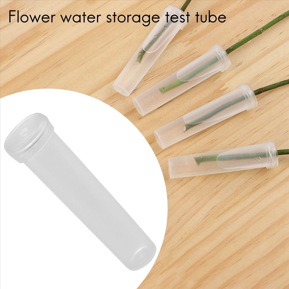 Floral Tube 400-Pack Flower Tube, Flower Vials, Floral Water Tube for Flower Arrangements,Clear Plastic