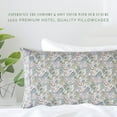 thumbnail image 2 of Elegant Comfort Set of 2 Floral Print Pillowcases, 1500 Series Hotel Quality Microfiber, Soft and Smooth with Envelope Closure, King, Paisley Teal, 2 of 4