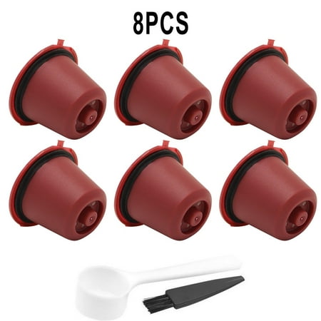 

6Pcs For Nespresso Maker Machine Refillable Reusable Coffee Filter Capsule Pods