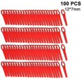thumbnail image 1 of 100 Pcs Plastic Grass Trimmer Blades Cordless Strimmer Blades, 1 of 3
