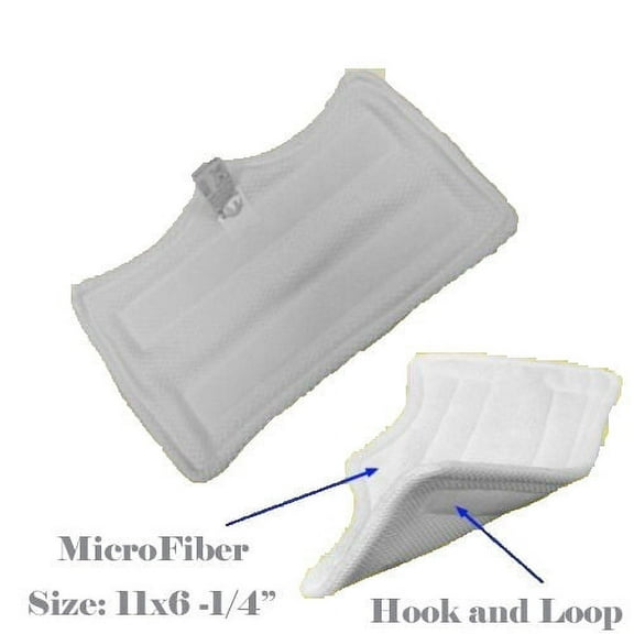 ESC ® Replacement Mirofiber Cleaning Pads for Euro Pro Shark Steam Mop S3101/XT3010/S3111/S1001/SP100K/S3250/S3202/SE200/SP100Q Single Face Rectangular