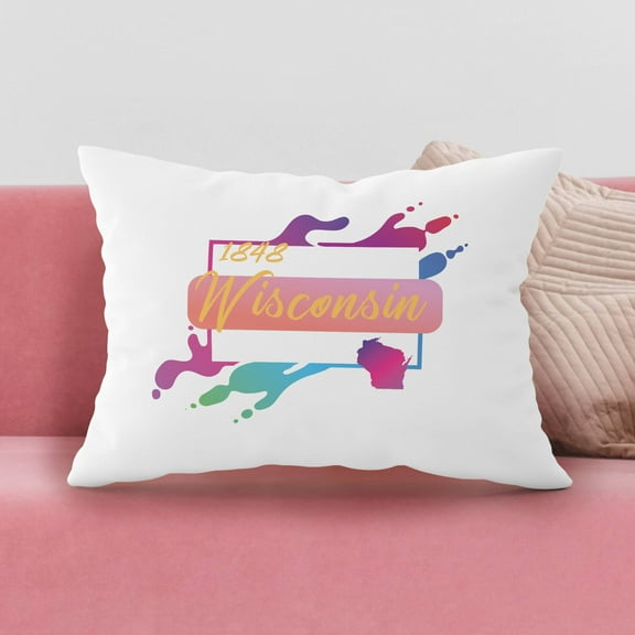 Personalized Wisconsin Pillow Case