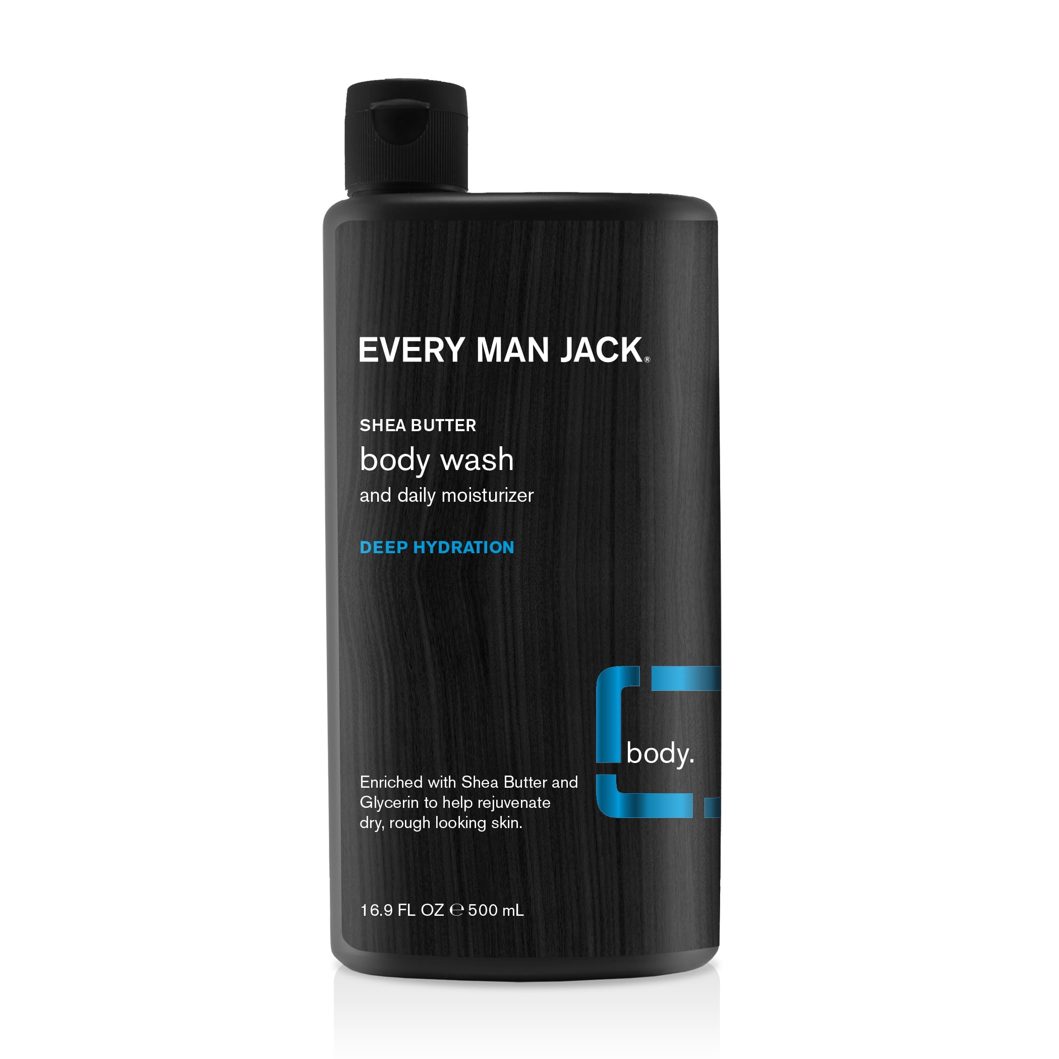 Every Man Jack Deep Hydration Body Wash, Shea Butter, 16.9 Oz