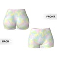 thumbnail image 5 of Lsque Color Rabbit Pattern High Waisted Biker Shorts for Women-Tummy Control Fitness Athletic Workout Running Yoga Gym Shorts,Moisture-Wicking-XX-Large, 5 of 9
