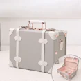 thumbnail image 1 of 2025 la nueva versión coreana de la caja de maquillaje femenina portátil Retro caja de almacenamiento 13 pulgadas equipaje de estudiante Mini regalo portátil, 1 of 4