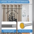 thumbnail image 2 of Matte Shower Curtain Rod Diameter Stainless Steel Adjustable Spring Tension Rods to ; with Holders -Slip Curtain Rods No Drilling( ), 2 of 7