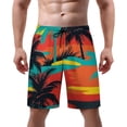 thumbnail image 1 of NICKSUN Men's Swim Trunks, Cute Print Quick Dry Summer Board Beach Shorts with Mesh Lining and Pockets, 1 of 6