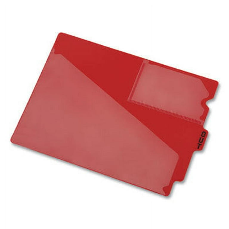Colored Poly Out Guides with Center Tab, 1/3-Cut End Tab, Out, 8.5 x 11, Blue, 50/Box Colored Poly Out Guides with Center Tab, 1/3-Cut End Tab, Out, 8.5 x 11, Blue, 50/Box