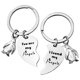 thumbnail image 1 of Adorables recuerdos para parejas: llaveros de plata de ley con forma de pingüino, 1 of 5