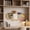 Brown, variant on Updated Large Felt Bulletin Board, 23.62x15.74in Cork Board Alternative, 6 Customizable Adhesive Tiles, Perfect to Display Photos, Scalloped White