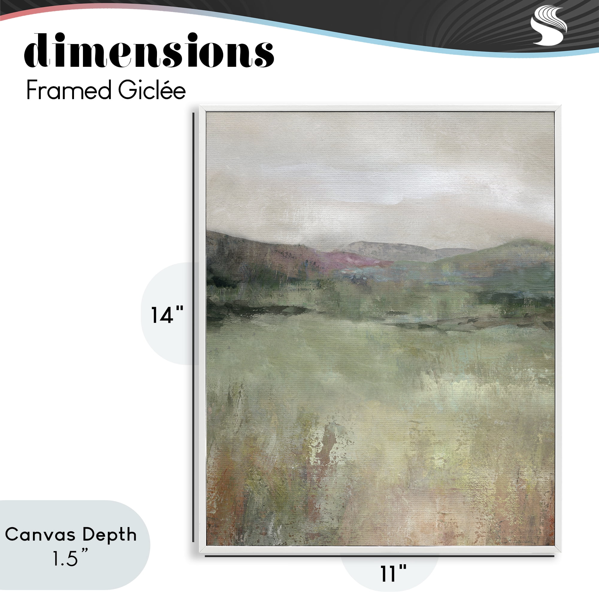 Stupell Industries Glimpse Of Spring White Framed Giclee Art, design by Carol Robinson