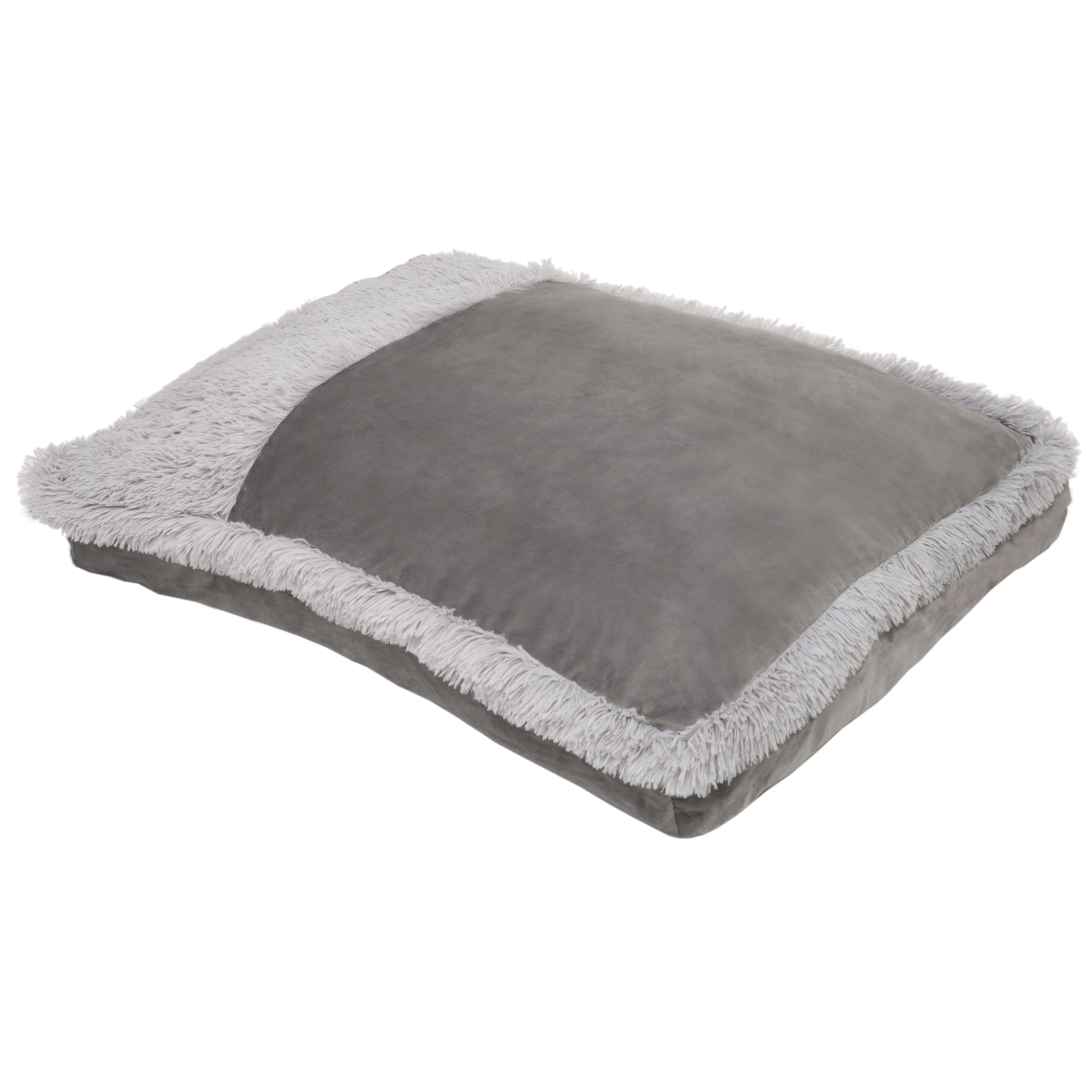 Precious Tails Plush Velvet Fur Pillow Pet Bed