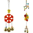 thumbnail image 1 of Walbest 1Pc Bird Parrot Toy, Bird Swing Toys Bird Chewing Toys, Colourful Pet Bird Toys with Wooden Hanging Stand Ladder Cage Hanging Bell for Birds, Parrots, 1 of 5
