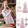 thumbnail image 2 of GUANGHONG 11 Piece Children's Playhouse Kitchen Toy Apron Baking Tool Set Mini Kitchen Cake Apron, 2 of 6